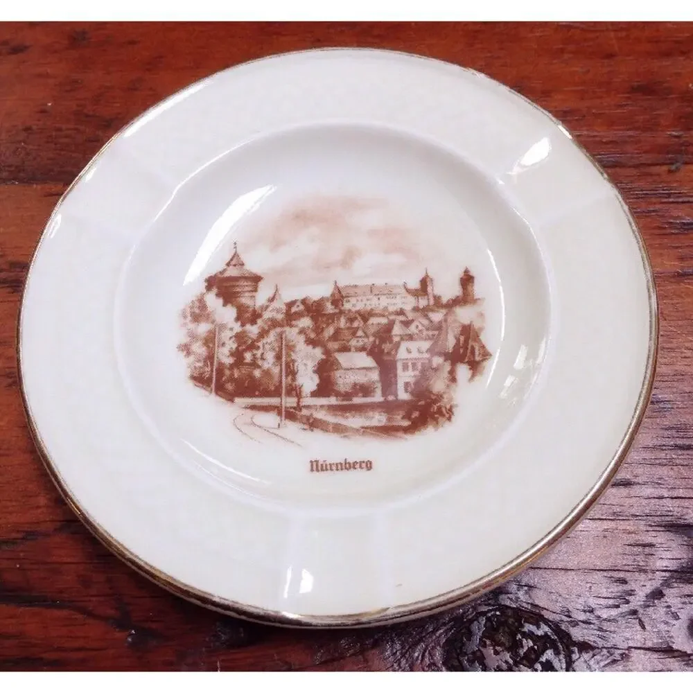Vintage Johann Haviland Bavaria Limoges Nuremberg Germany Cigar Ashtray Dish